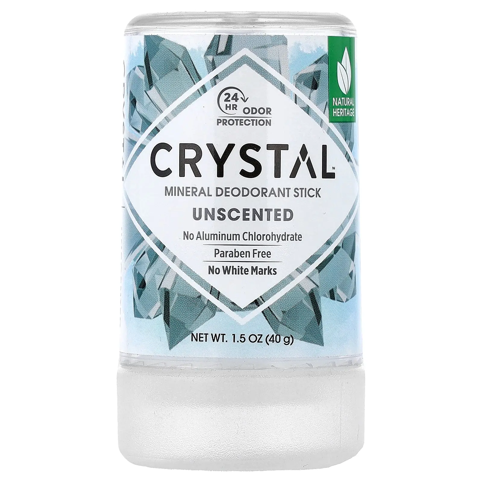 CRYSTAL Mineral Deodorant Stick, Unscented, 1.5 oz (40 g) CRYSTAL Mineral Deodorant Stick, Unscented, 1.5 oz (40 g)