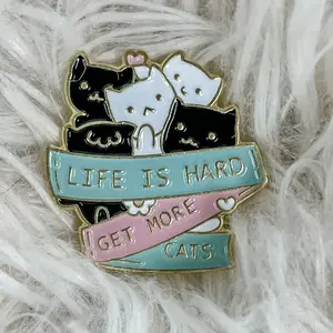 Get More Cats enamel pin