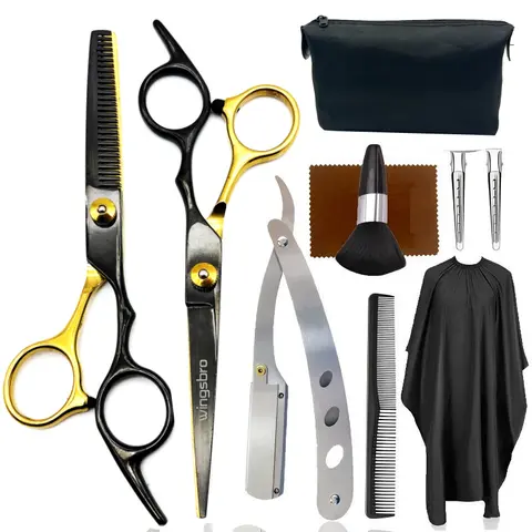 6.7 inches wingsbro Hair Cutting Scissors Kit, Barber Scissors for Salon, Professional Hair Styling Tools