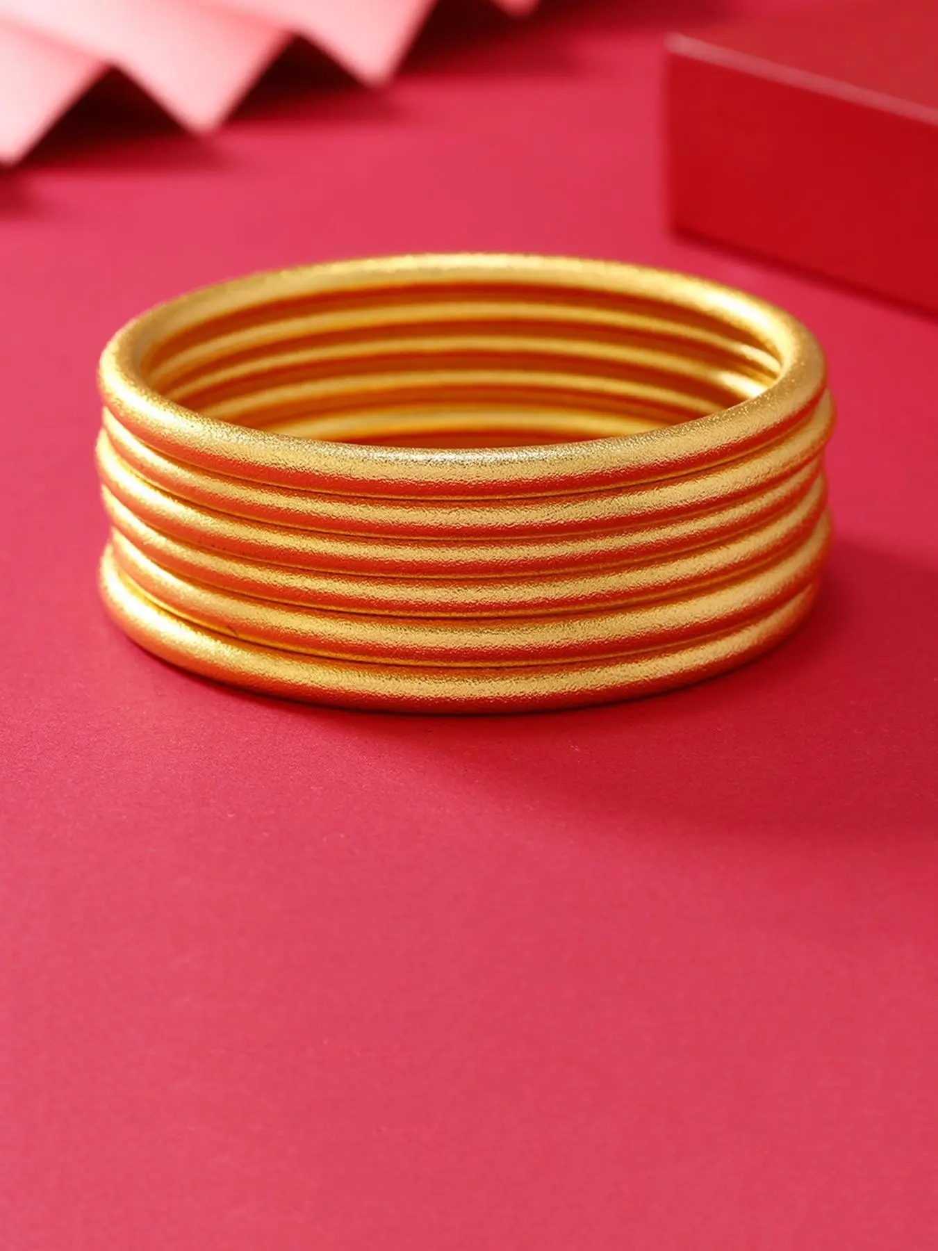 Vintage Minimalist Matte Bangle, Minimalist Bracelet, Copper Bangles, Fashionable Jewelry for Women & Men, Trendy All-match & Exquisite Jewelry for Birthday Gift