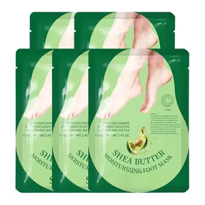 Moisturizing Foot Mask with Shea Butter and Goat Milk, Hydrating Foot  for Dry Cracked , Dry  Moisturizer for Soft and Smooth Touch  - Men Women - 5 Pairs