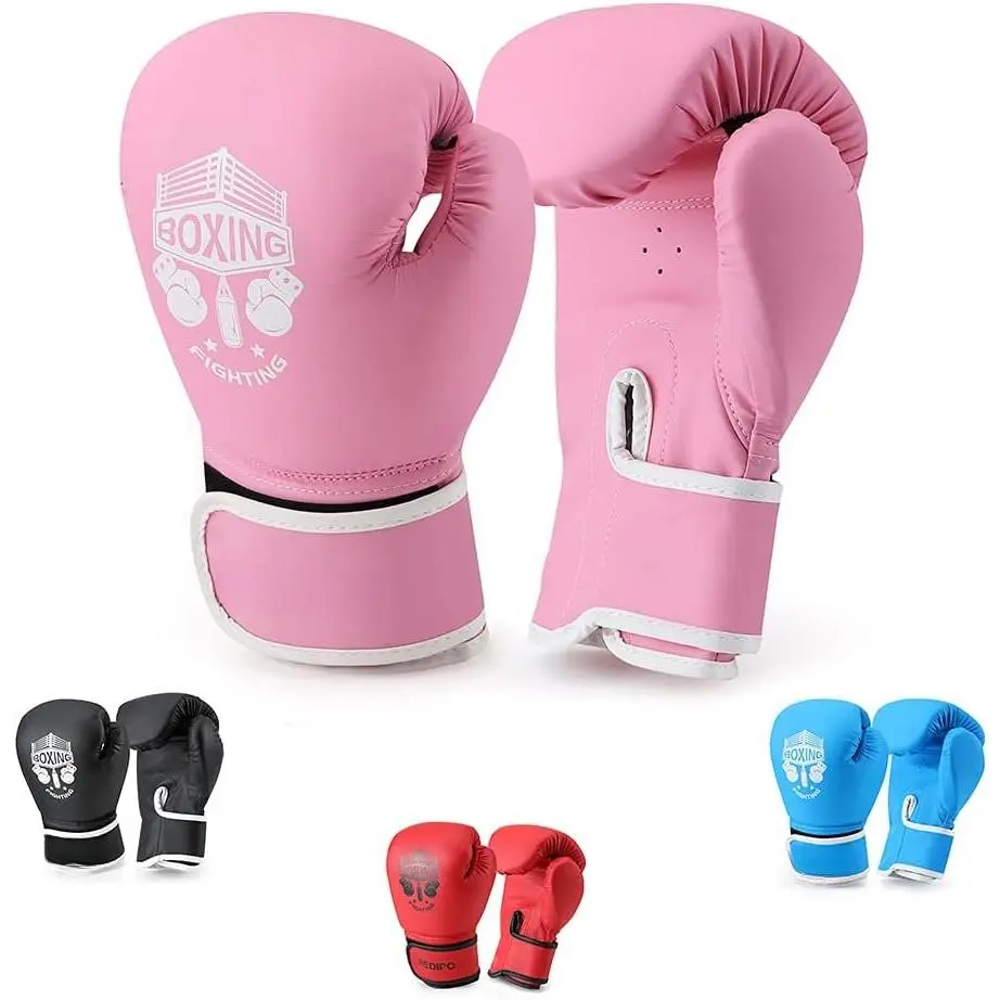 Boxing Gloves, Sponge   Sparring Gloves Thai Kick Boxing for  and Youth, Suitable for Boys and Girls  3 to 9 JianShuLuxe
