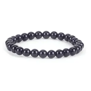 Cherry Tree Collection | Stretch Bracelet | 6mm Beads (Black Obsidian)