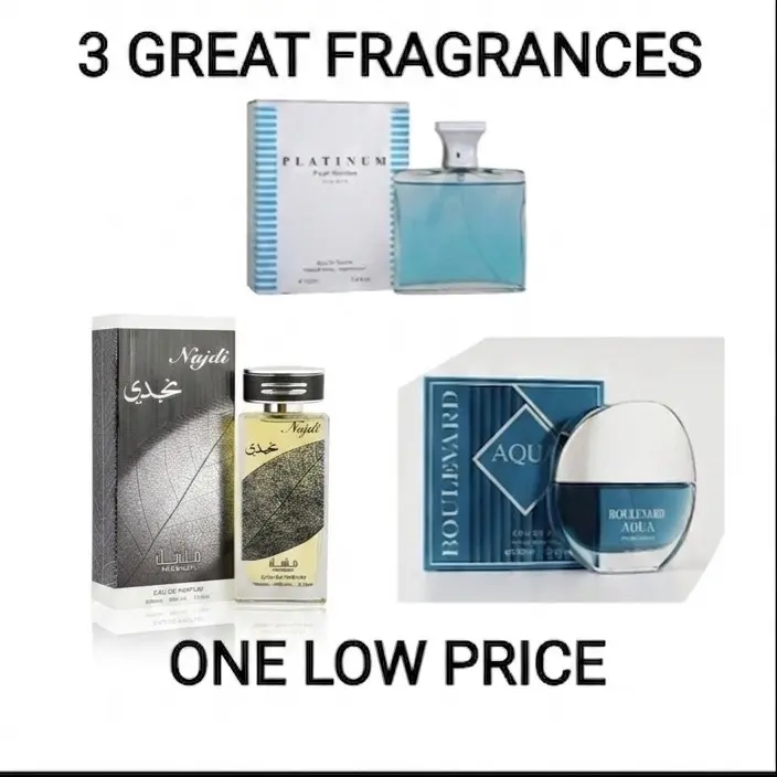 3 GREAT MENS FRESH FRAGRANCES - 3.4OZ EACH - MEN'S COLOGNE SET