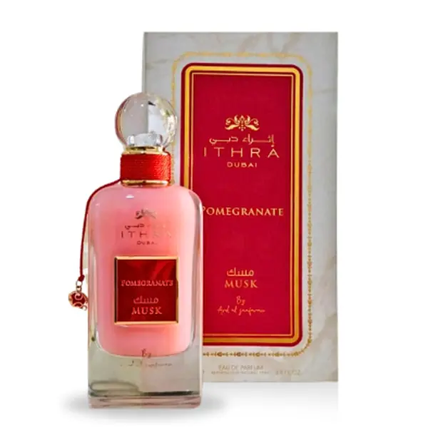 Ard Al Zaafaran Pomegranate Ithra Arabian Perfumes (Dubai Collection) - Unisex EDP Spray, 100ML (3.4 OZ), Musk Base