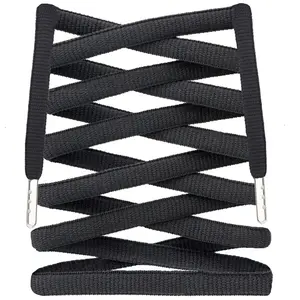 Oval Wide SB Replacement Shoelaces w/ Silver Tips