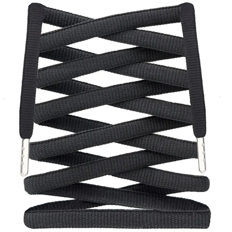 Oval Wide SB Replacement Shoelaces w/ Silver Tips