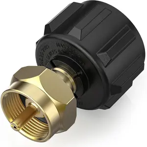 Refill Adapter, Fill 1 Pound Bottles from 20lb Tank, Solid Brass