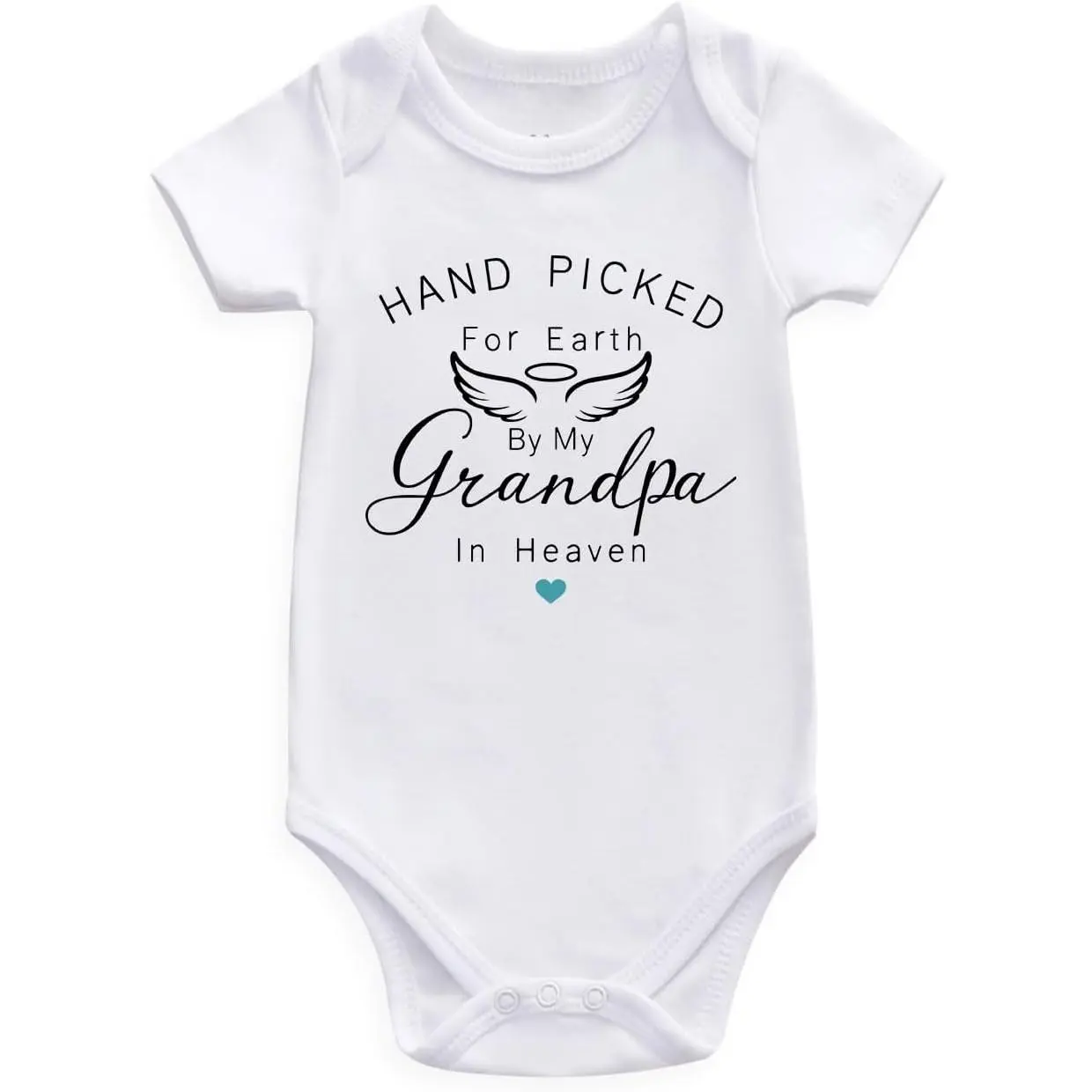 hand picked for earth by my grandpa grandma in heaven pregnancy announcement for grandparents baby bodysuits