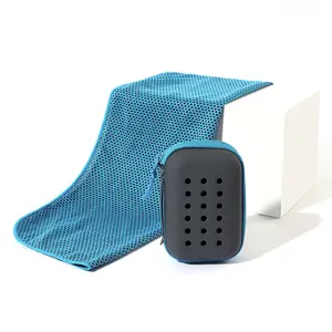 Quick-drying sports towels, portable towels with storage boxes, quick-drying towels suitable for sports, fitness, camping, and travel