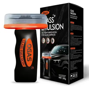 Glass Oil Film Remover for Car Windshields and Windows, Automotive Glass Emulsion Glass Cleaner for Oil Residue & Road Grime, Improves Visibility & Safe Driving