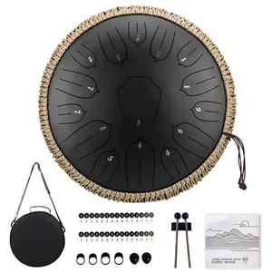 Healing Rain Drum - 6" 11-Note Steel Tongue Drum for Anxiety Relief & Meditation, Mini ASMR Sound Therapy Instrument, Unique Musical Gift for Beginners (Green) Quiet Mesh Electronic Set snare pad portable built-in effect Chromatic Guitar Tuner Clip-On bra