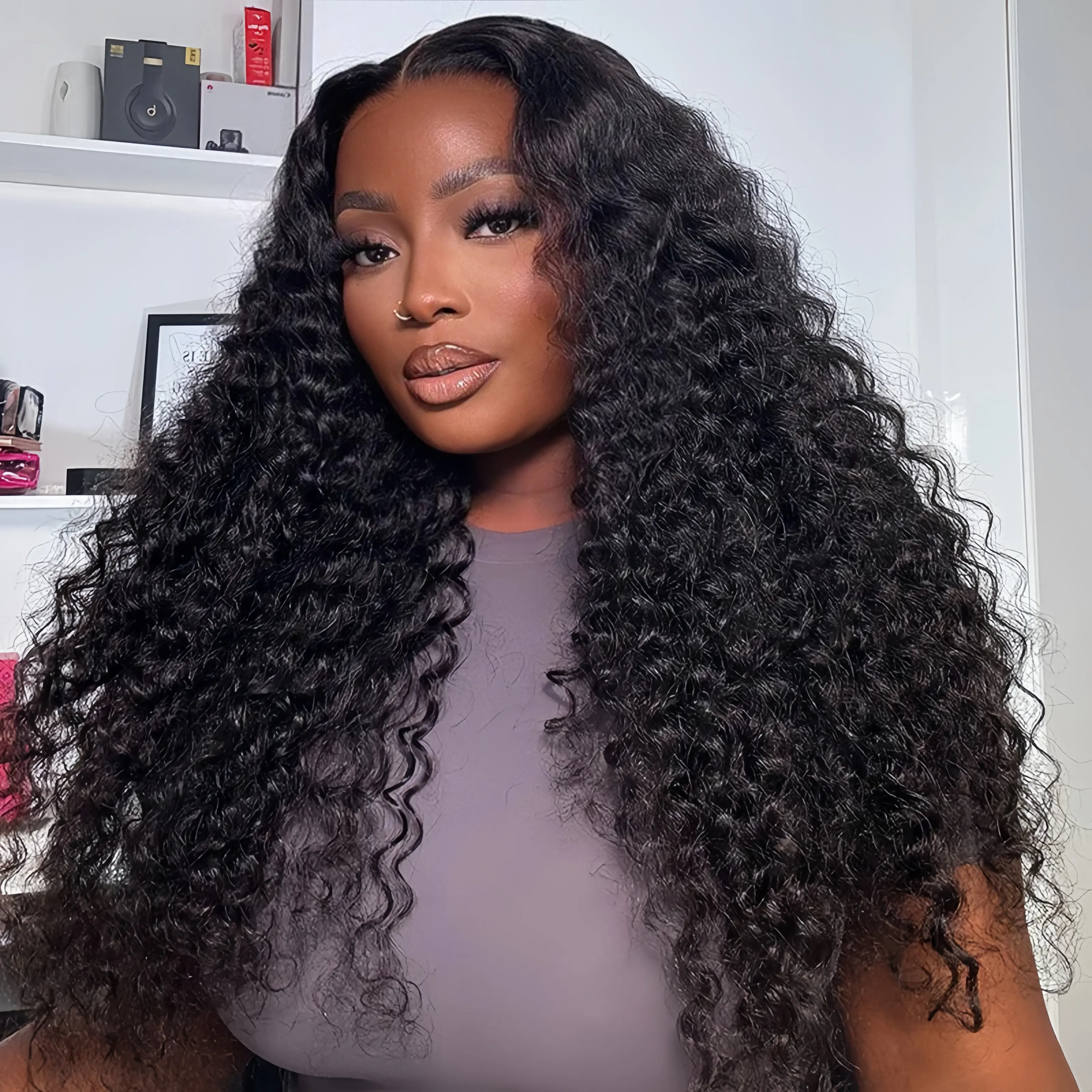 [26‘’ Deep Wave=$149] Tahikie 13x6 Deep Wave Curly Wigs Human Hair Pre Plucked Pre Cut HD Lace Wigs Ready And Go 7x6 Glueless With Drawstring One-Step 13x6 Frontal Lace Curly Wave/ Body Wave/ Kinky Curly Natural Hairline#SummerWins #DealsForYouDays
