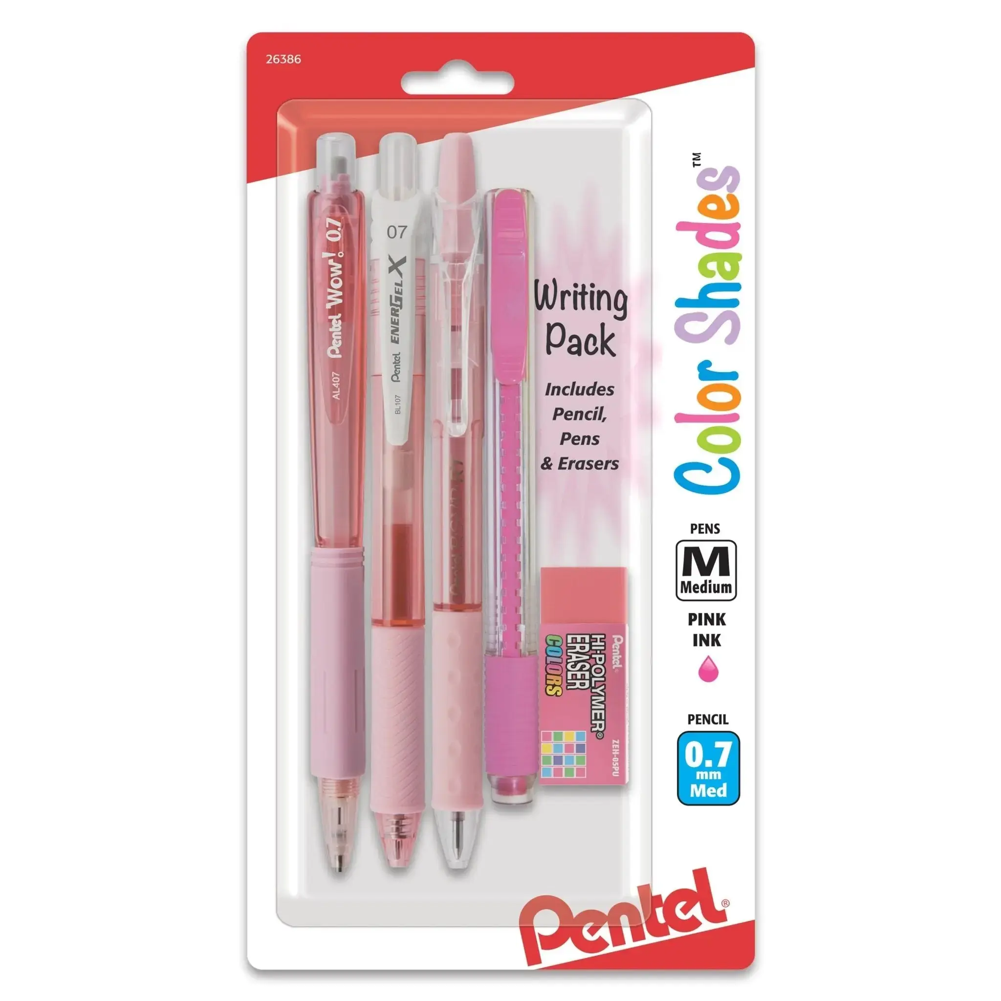 Pentel Color Shades Colorful Precision Pens Writing Packs, Latex-Free Smooth-Write Office Stationery Supplies Assorted Set with Coordinated Colors for School & Office Use, Stationery Office Supplies