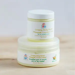 Creamy Body Butter, Non Greasy Made with Shea & Kokum Butters Body Care Lotions Soft Skin Moisturizing Softening Smoothing Apricot Oil Meadowfoam Oil
