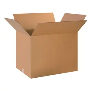 Box Partners HD241818 Heavy-Duty Boxes, 24 in. x 18 in. x 18 in., 275#/ect-44 Single Wall Kraft Corrugated, 40% Stronger, Greater Protection, Enhanced Stacking Strength for Office Postal Shipping