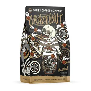Bones Coffee Company | Crazelnut Hazelnut Flavored Coffee 12oz Medium Roast Arabica