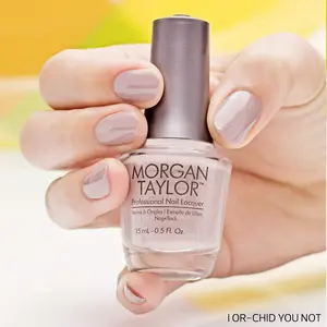 Morgan Taylor I Or-chid You Not - Taupe Creme, Professional Lacquer, Vibrant, Chip-Resistant, Fast-Drying, Long-Lasting, High-Shine, Perfect for Manicures & Pedicure, 15mL.