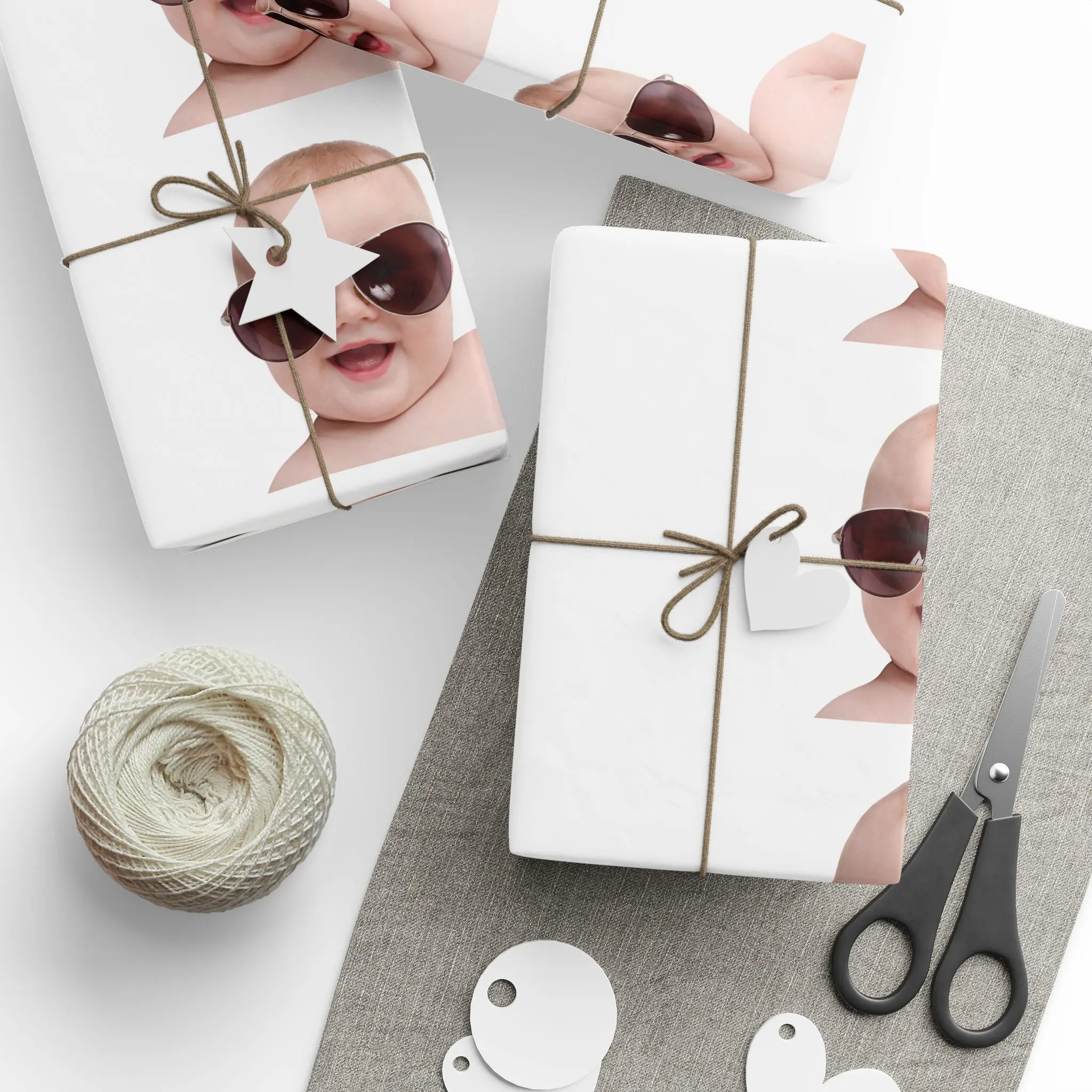 Custom Wrapping Paper Glossy Finish, Gift Wrap with Personalized Photo or Quote, Unique Present Wrapping Paper, Holiday Gift Wrap, Special Occasion