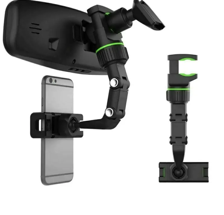 360° Car Rearview Mirror Rotation Adjustable Phone Holder Mount Multifunction with Litepicker Container Months Color Background and Button Prev Next Month Colors