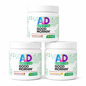 AD LIFE Good Mornin' Gut Detox & Digestion Support Powder with Apple Cider Vinegar L-Glutamine & Aloe Vera for Fast Acting Bloating Relief & Face Debloat - Morning Detox Drink for Reduced Bloating Natural Fuel Supplements Natural Wellness Boost