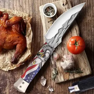 Multi-functional camping knife, high hardness blade, non-slip comfortable handle, perfect for peeling in the home kitchen and outdoor camping, the best gift for men during holidays!
