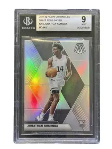 GRADED SPORTS SLAB -BGS -9 -JONATHAN KUMINGA -SILVER -2021-22 PANINI MOSAIC DRAFT PICKS -#255