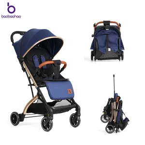 Baobaohao QZ1-Comfort Travel Stroller for Baby & Toddlers, Full Wind Protection, Compact One-Hand Fold Baby Stroller with Canopy, Storage Basket & Multi-Position Recline, Wider Cabin, Breathable Mesh, 2-in-1 Stroller for Infants & Newborns 0-36 Months
