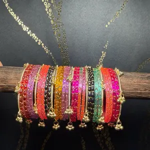 2.6 Multi Kashmiri Glass Bangles