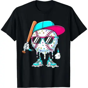 Baseball Life Style 101 Apparel Youth Drip Baseball  T-Shirt