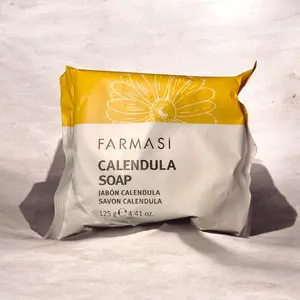 Farmasi Calendula Bar Soap 125g - Natural Skin Care for Gentle Cleansing and Moisturizing with Natural Ingredients