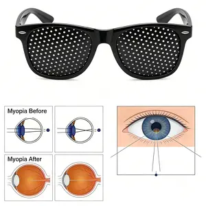 Pinhole Vision Correction Glasses for Men and Women - Clear Vision Guaranteed Modern Bifocals Eyeglass Sunglasses