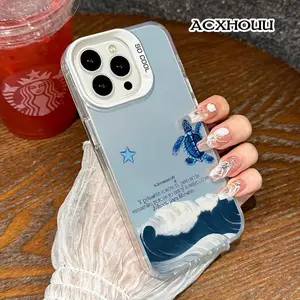 Color Silver iPhone 17 16 E Pro Max Case Wave Protector  Metallic Shimmer TPU Cover for iPhone 15 Plus/14/13/12/11/XR/XS Fashionable Durable