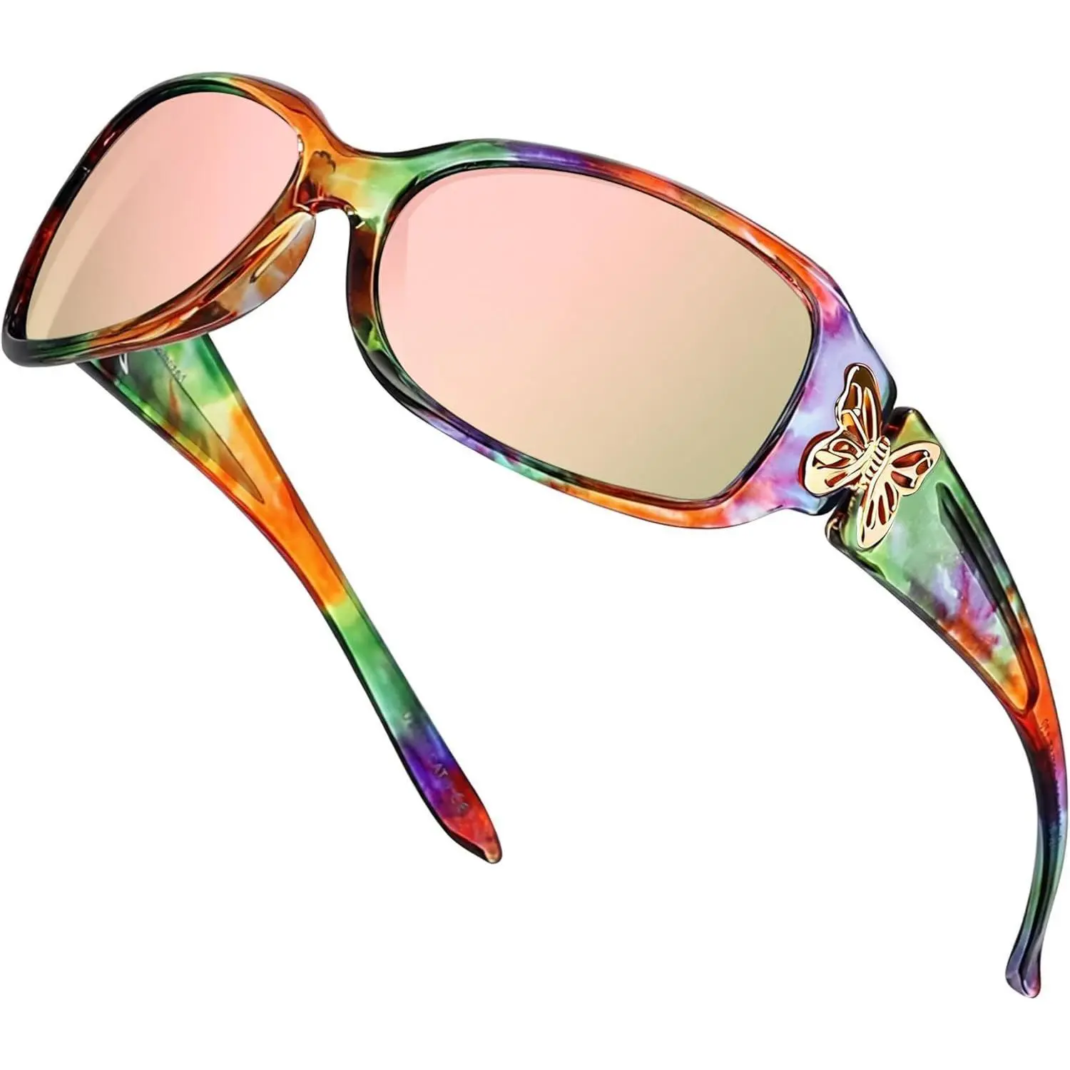 Polarized Butterfly Sunglasses for Women, Trendy Street Style Shades for Driving and Outdoor Activities with Accessories, Street Style Sunglasses, Womens Sunglasses, Driving & Outdoors