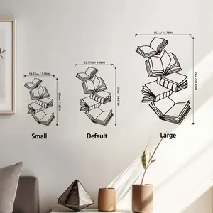 Book metal wall art, book gifts, book decoration, love reading, book art, book lovers art, book lovers gifts, bed decoration, Ornaments Room