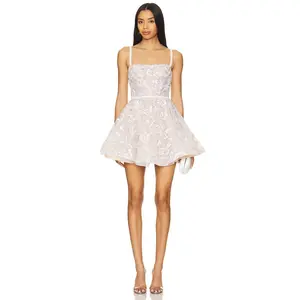 Bronx and Banco Midnight Bridal Sequin Mini Dress in White