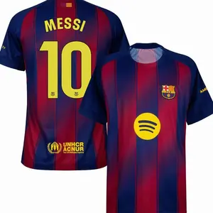 Unisex Soccer/Football Barcelona Team Lionel Messi #10 2025/26 Home/Away Replica Jersey 26Z