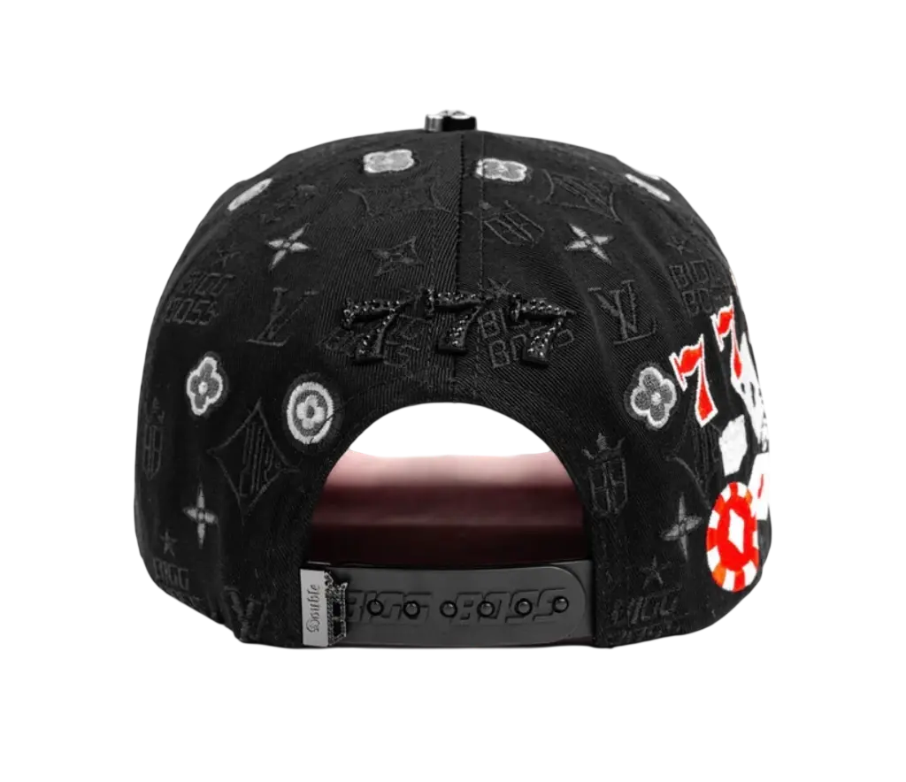 BIGG BOSS LV BLACK RED SNAPBACK HAT BBLV BKRD