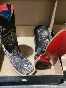 Rock'em Women's Cow Hair Azteca Red Bottom Boots Size: 9 *AS SEEN ON IMAGE*