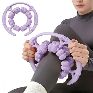 Multifunctional Leg Roller Massager, Soft Rubber Muscle Relaxer for Calves & Arms