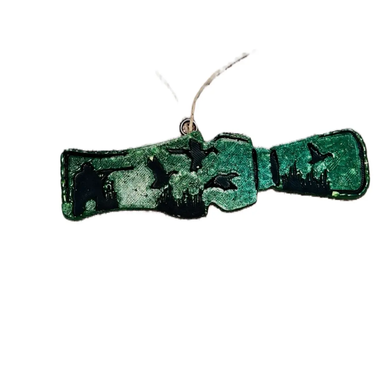 Duck Call With Hunter and Duck Painting Freshie,Rearview mirror and decoration,Handmade Aroma bead Freshie for Vehicles,Closets,Lockers and more Scented fragrances carfreshies of tiktok car air freshener