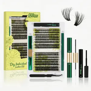 DIY 4D Fluffy Effect 60D+80D Individual Lash Clusters Kit