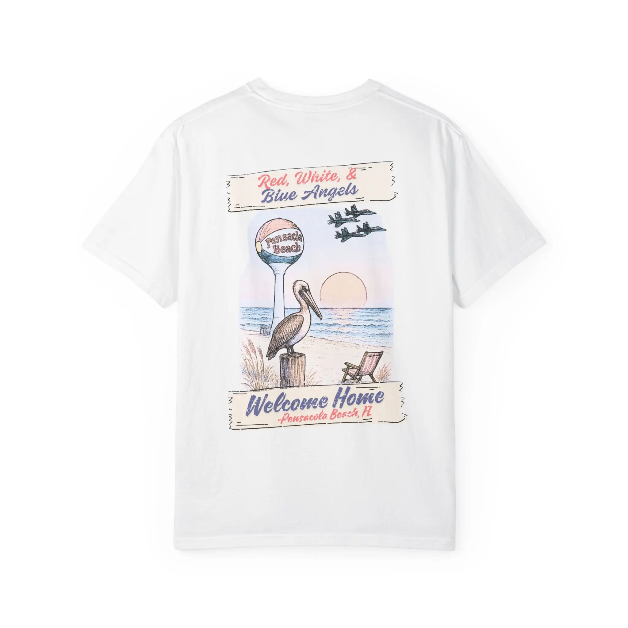 Blue Angels - Pensacola Beach Air Show T-shirt - Comfort Color Tee