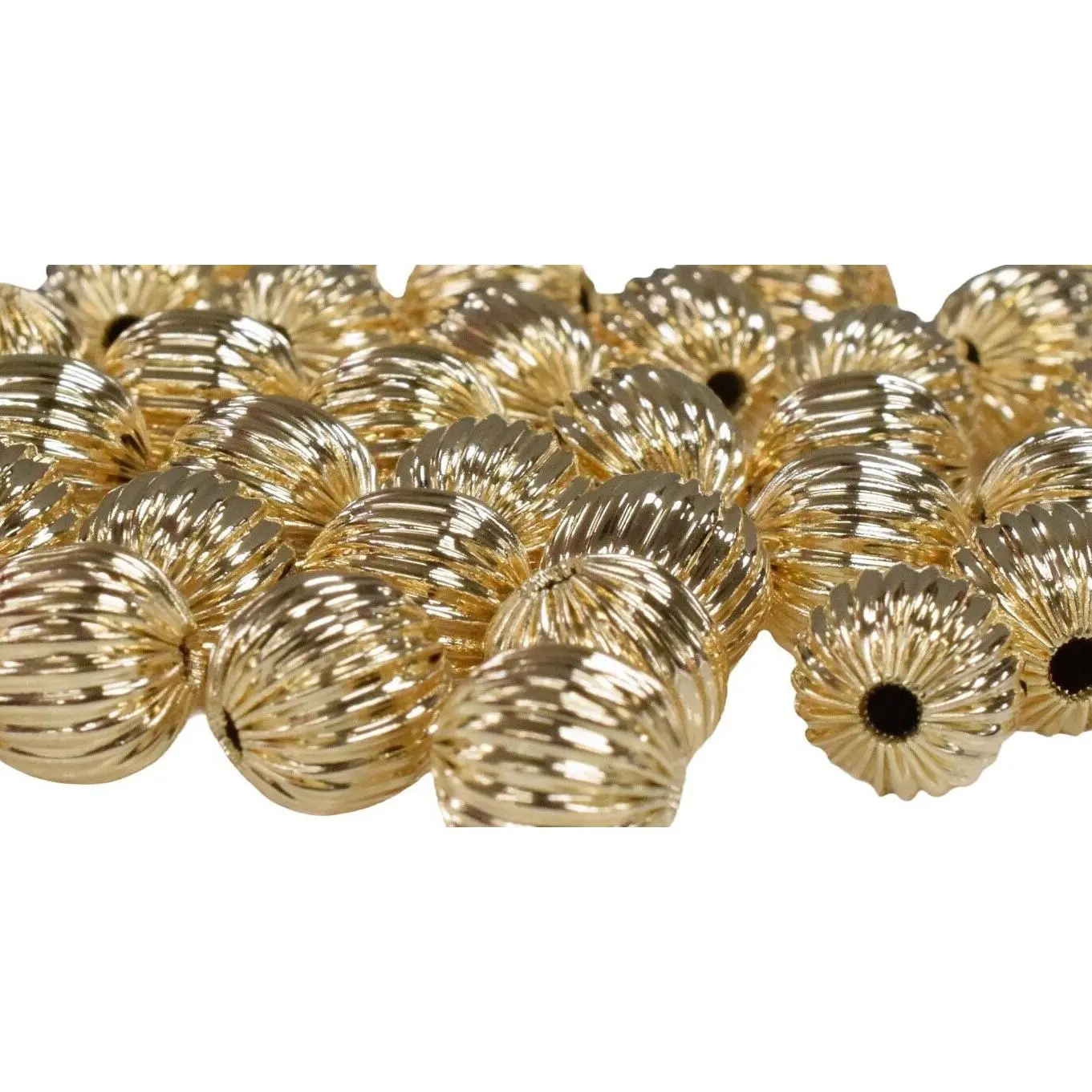 18K/14K Gold Filled Look,Round Beads, Watermelon Ball, Sizes 4mm, 6mm, 8mm,10mm Spacer Findings Jewelry USA Seller and Wholesale 12 PCs/PK