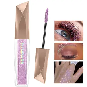 Glitter Mascara, 1 Count Waterproof Long Lasting Mascara, Shimmer Metallic Giltter Shinny Mascara, Eye Makeup Product for Women, Eyelash Mascara, Voluminous Mascara, Fluffy Lashes Mascara