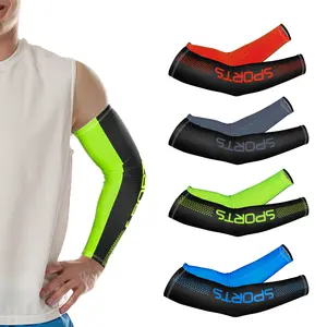 Unisex Ice Silk UV Protection Arm Sleeves, UPF 50+ High-Efficiency UV Protection, Compression Cooling Design, Suitable for Football and Outdoor Activities