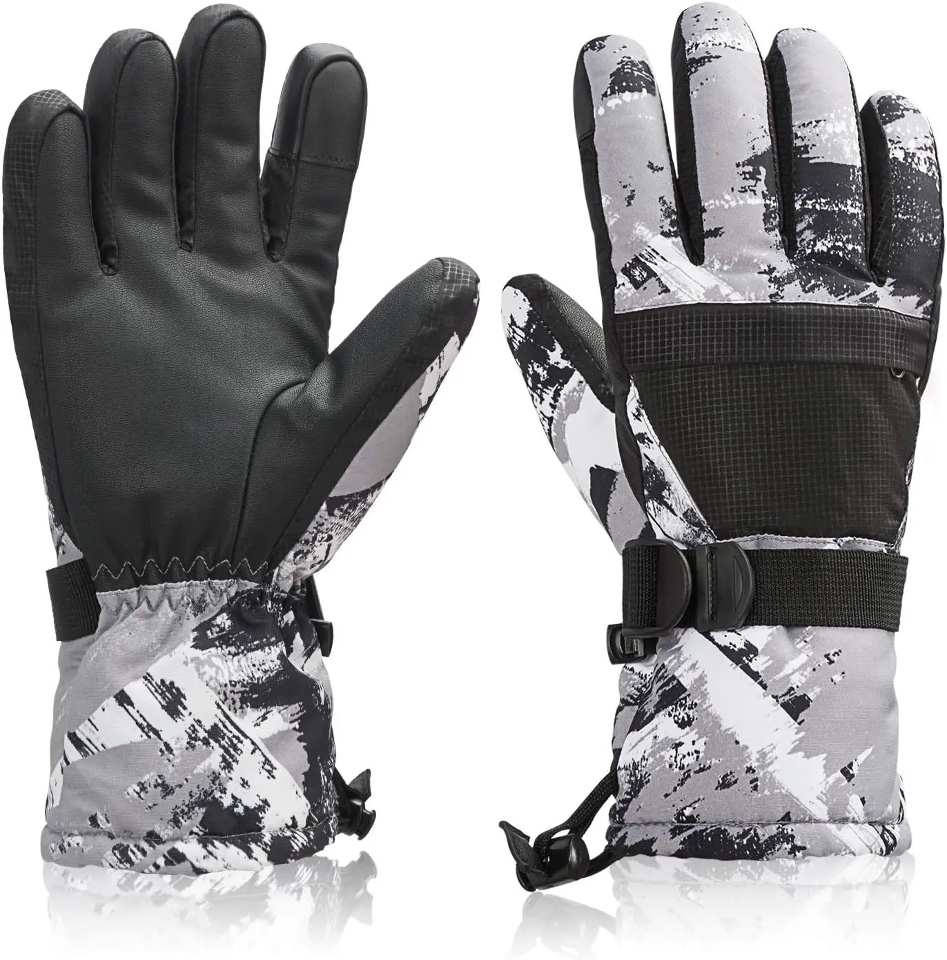 Ski Snowboard Gloves, Waterproof Winter Warm Gloves, Cold Weather Touchscreen Snow Gloves for Mens, Womens, Kids Skiing,Snowboarding