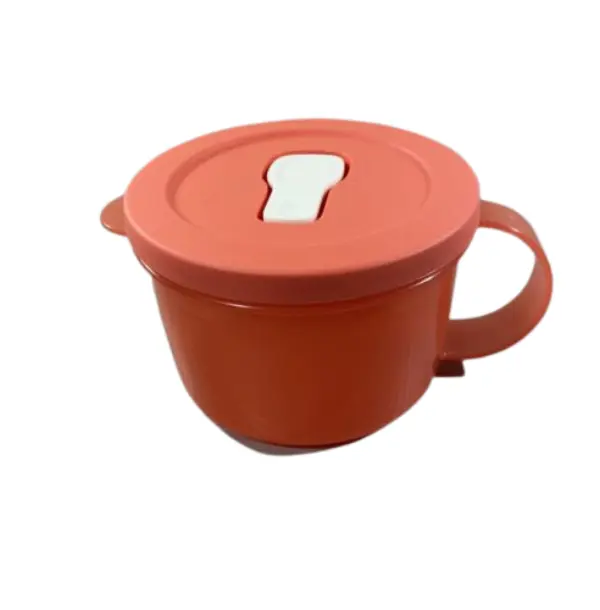 Tupperware Microwave-Safe Soup Mug - Elegant Style Kitchenware Cup for Serving Hot Soups, Coffee & Hot Beverages