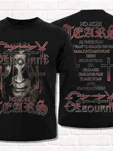Ozzy Osbourne No More Tears Album Unisex Tshirt Rock Y2k Gothic Style  2026 New O-neck Short Sleeve Graphic Shirt