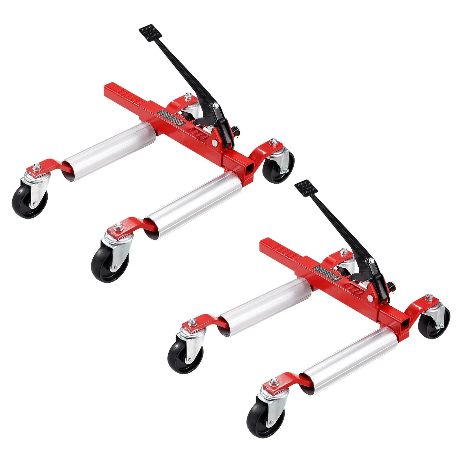 【DealsForYouDays】VEVOR Wheel Dolly, Max Capacity 1500 Lbs Car Dolly, Car Jack Dolly Lifter with Wheels, Heavy Duty Vehicle Positioning Ratchet Tire Jack, for Vehicle Car Auto Repair Moving, Set of 2